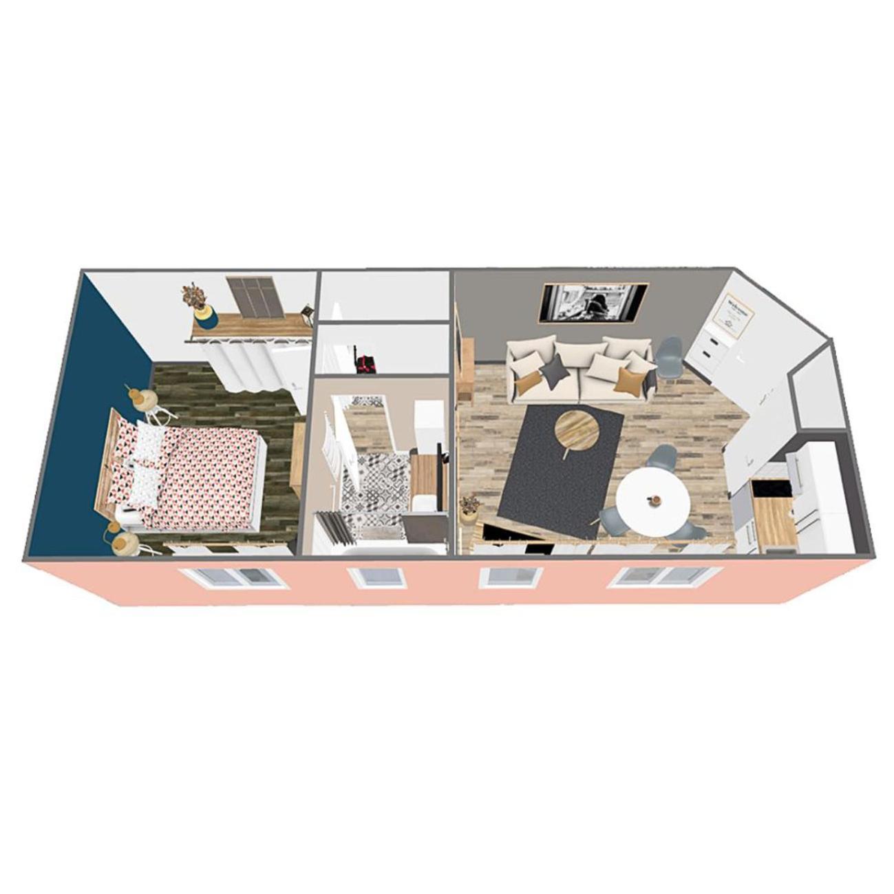 Le Cocoon St Lô - Netflix - Wifi - Parking Gratuit - Lit Queen Size 160x200 - Entrée Autonome - Privé *