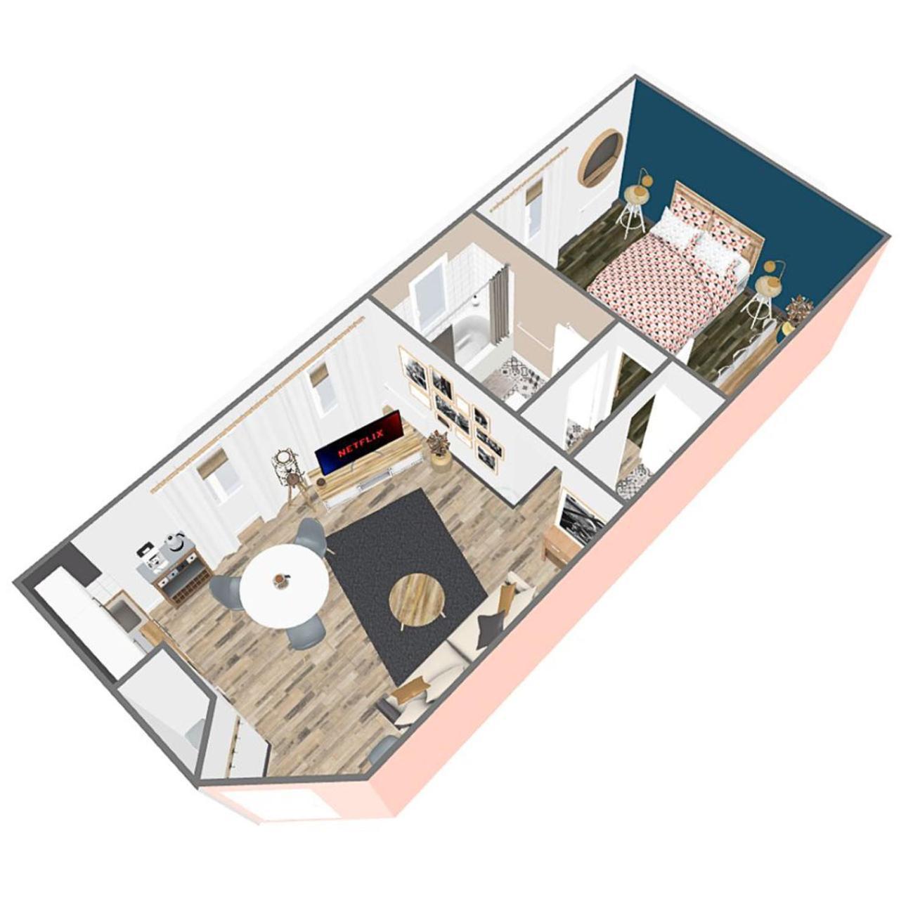 Apartment Le Cocoon St Lo: Private Cozy With Netflix & Free Parking Saint-Lo