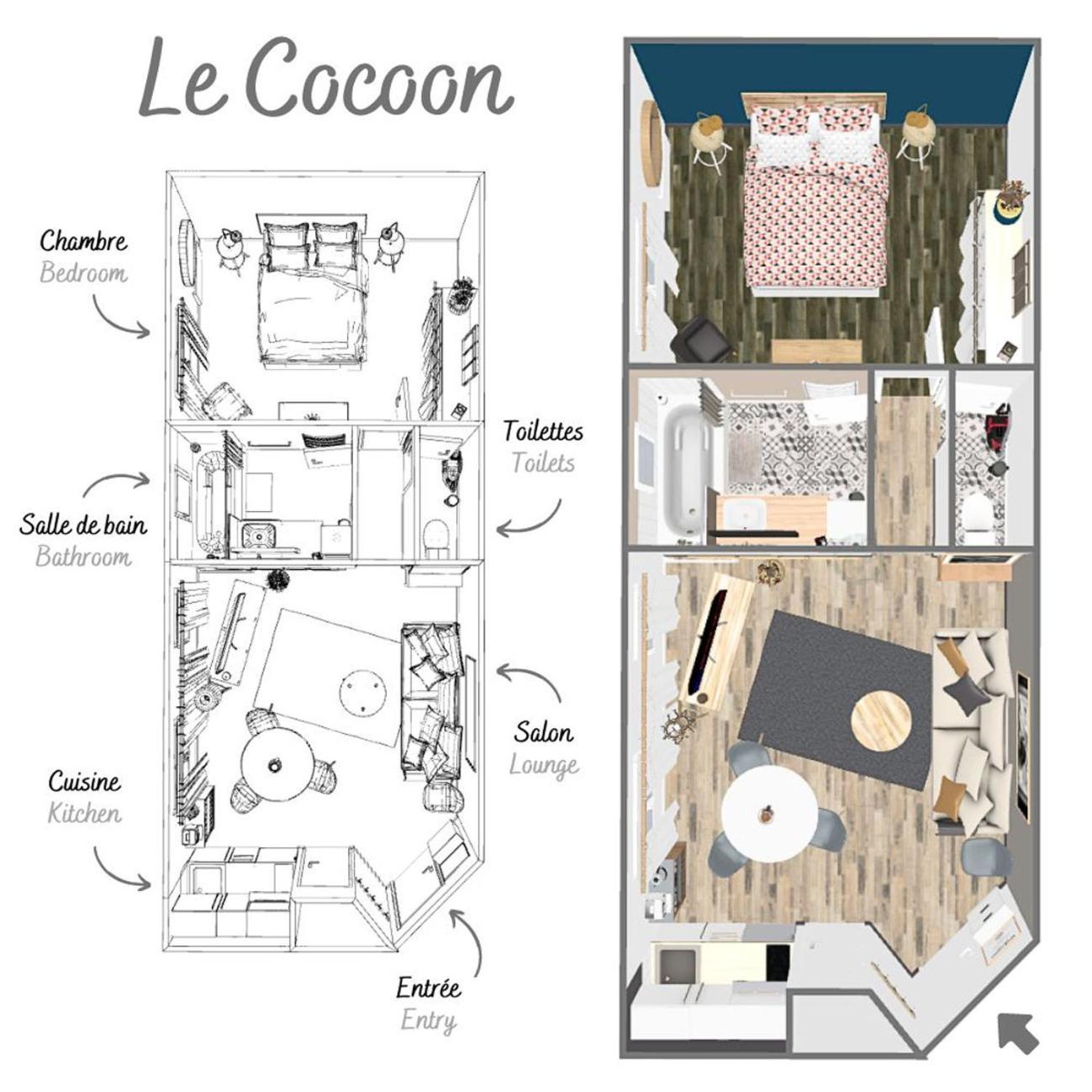 Le Cocoon St Lo: Private Cozy With Netflix & Free Parking * Saint-Lo